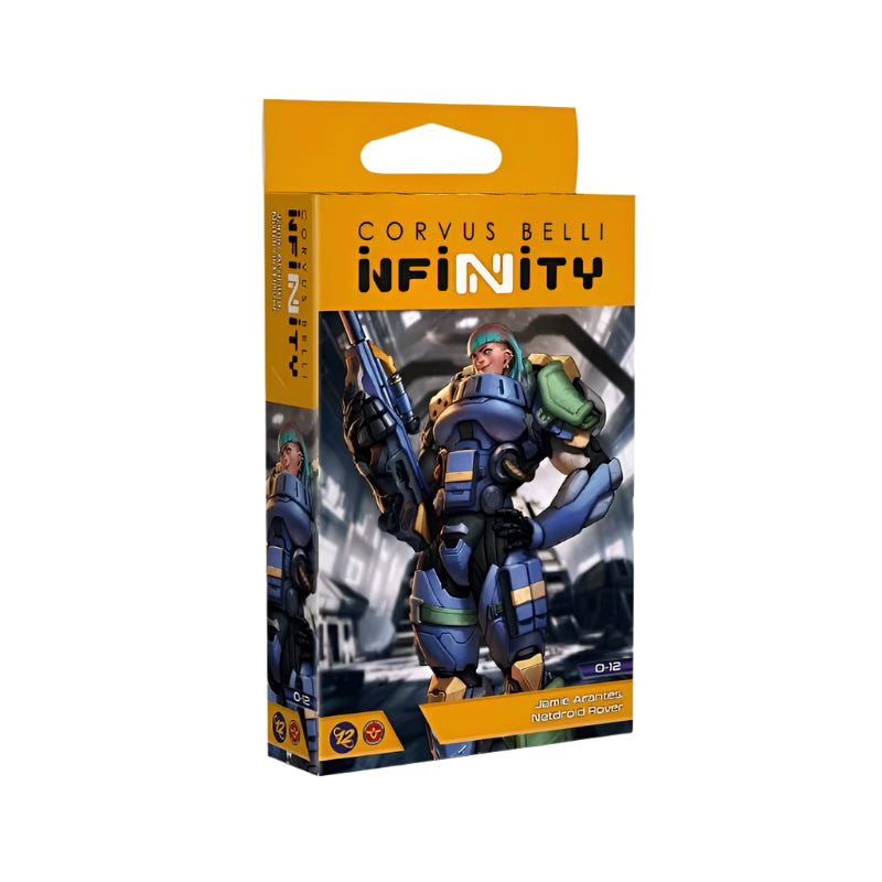 Corvus Belli Miniatures Infinity - O-12 - Jamie Arantes, Netdroid Rover