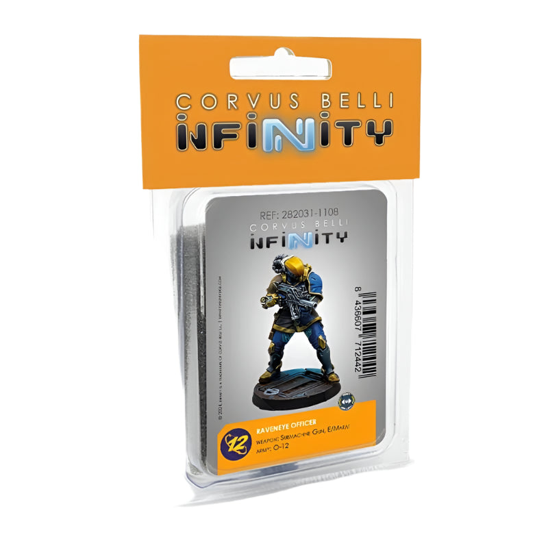 Corvus Belli Miniatures Infinity - O-12 - Raveneye Officer (Submachine Gun, E/Marat)