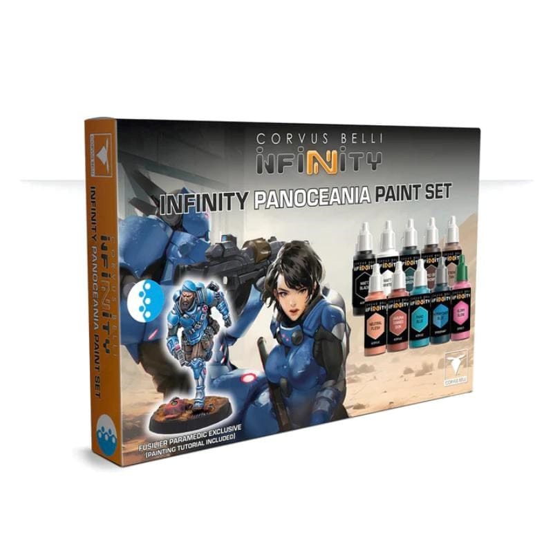 Corvus Belli Miniatures Infinity - Panocenia Paint Set - Fusilier Paramedic exclusive (March 2025 Release)