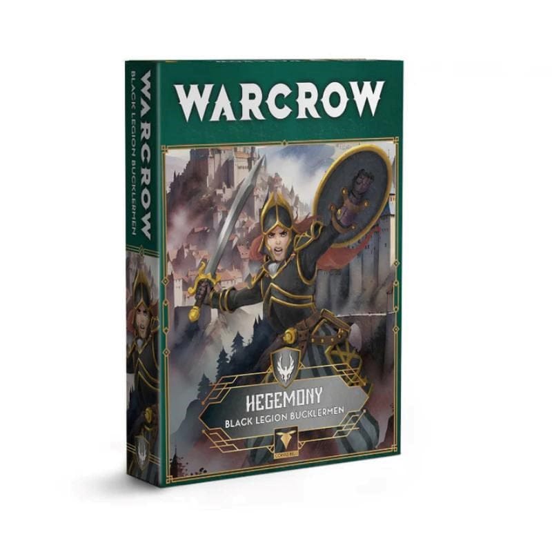 Corvus Belli Miniatures Warcrow - Hegemony of Embersig - Black Legion Bucklermen (July 2025 Release)