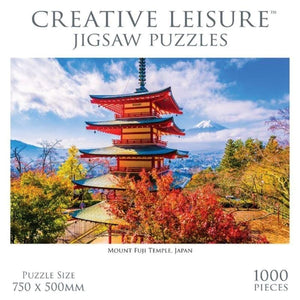 Creative Leisure Jigsaws Mount Fuji Temple, Japan (1000pc) Creative Leisure