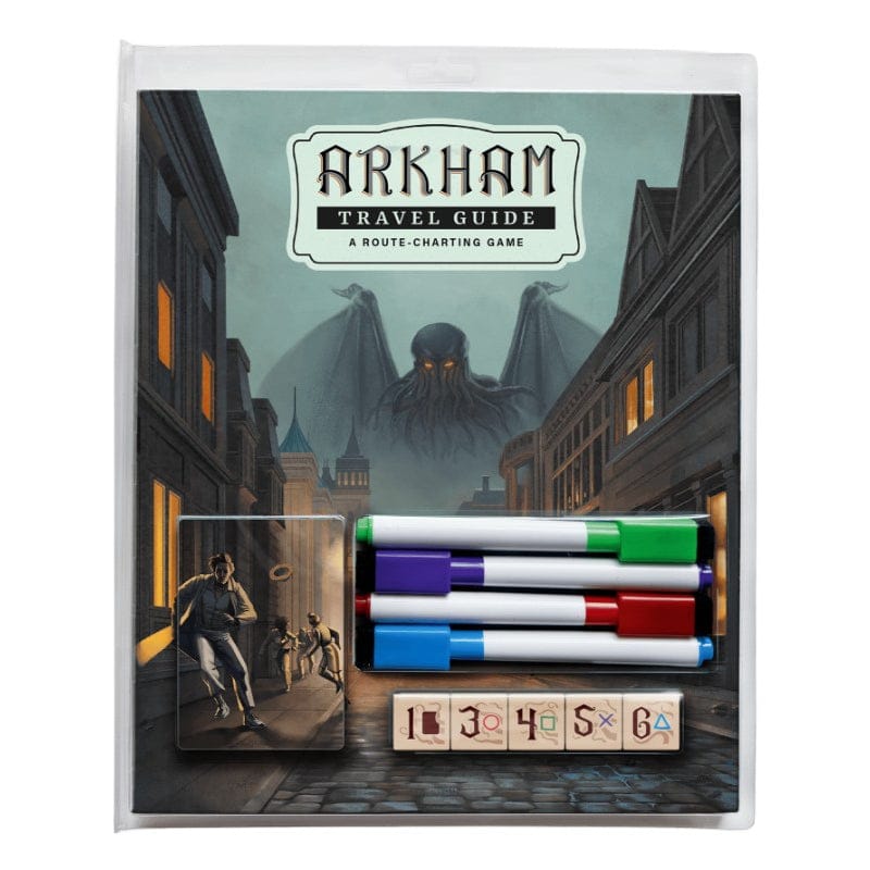 CrowD Games Board & Card Games Arkham Travel Guide - A Route Charting Game