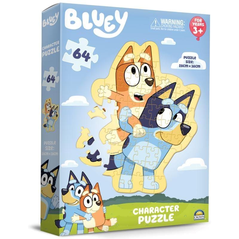Crown & Andrews Jigsaws Bluey - Character Puzzle (64pc)