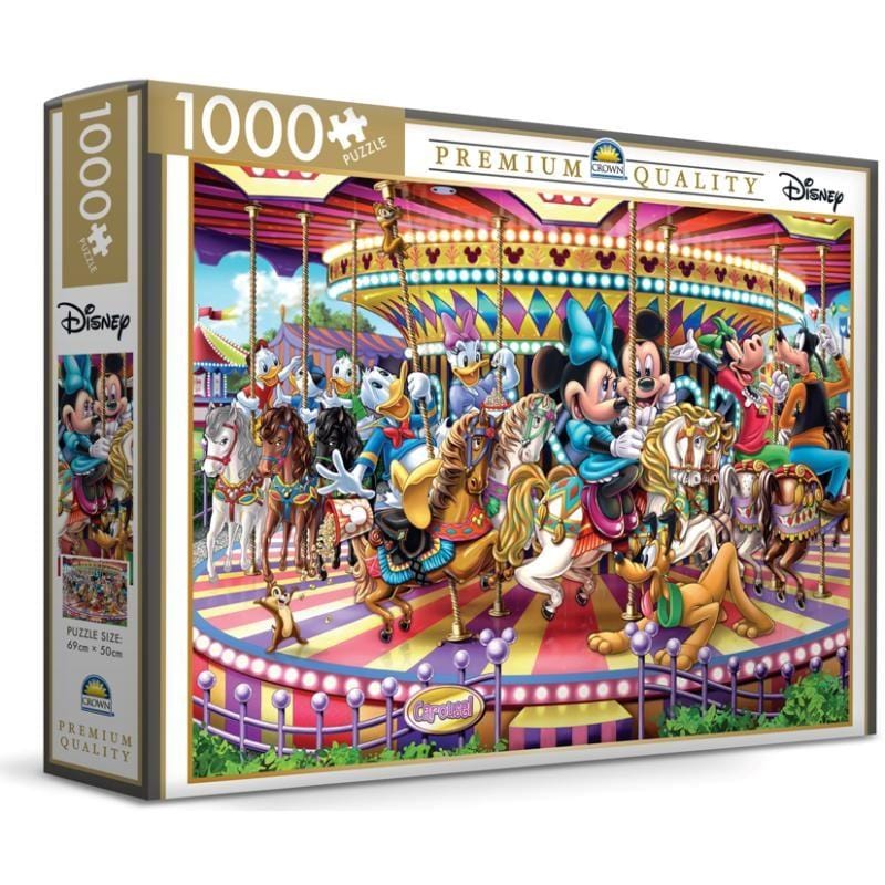 Crown & Andrews Jigsaws Crown Premium Puzzle (1000pc) - Mickey's Carousel