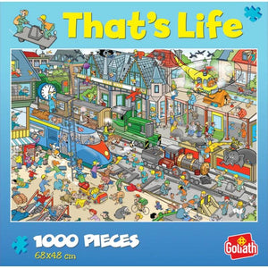 Crown & Andrews Jigsaws Train Yard - That's Life (1000pc)