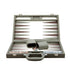 Dal Rossi Classic Games Backgammon - 15" Grey PU Leather (Dal Rossi)
