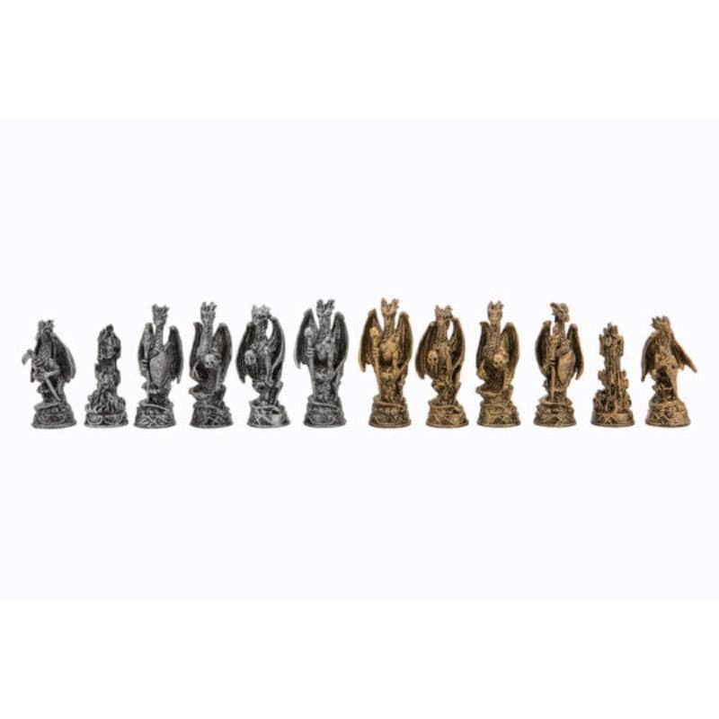Dal Rossi Classic Games Chess Men - Dragon Pewter (Dal Rossi)
