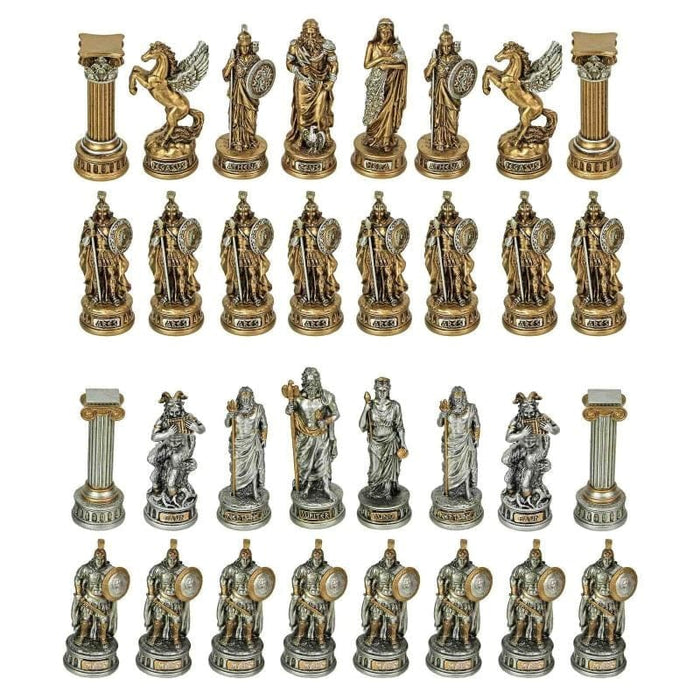 Chess Men - Greek Olympus Metal 85mm (Dal Rossi)