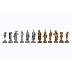 Dal Rossi Classic Games Chess Men - Medieval Pewter (Dal Rossi)