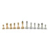 Dal Rossi Classic Games Chess Pieces - Italy Modern Staunton Style Gold and Silver (Dal Rossi)