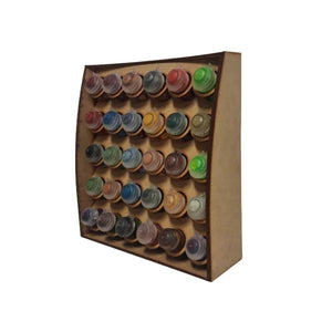 Dark Castle Terrain Hobby Paint Station - 30 Slot Paint Pot Rack (Dark Castle Terrain)
