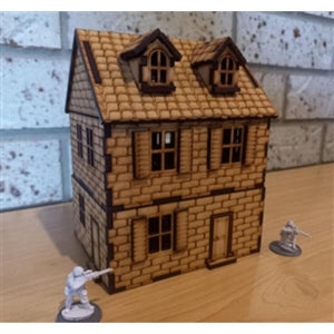 Dark Castle Terrain Miniatures Dark Castle Terrain - Normandy - 2 Storey House