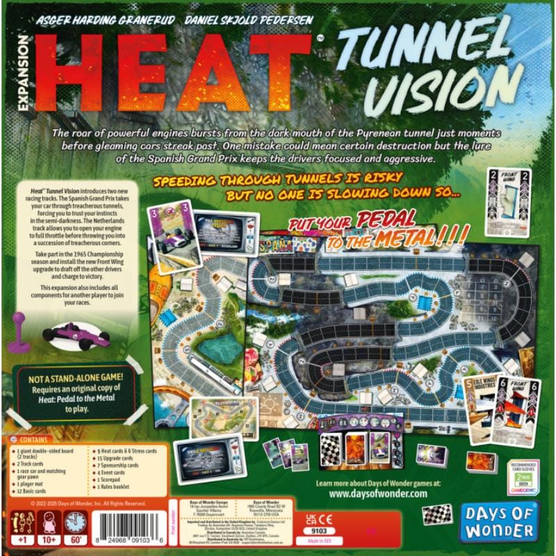 Days of Wonder Board & Card Games Heat - Tunnel Vision Expansion (May 2025 Release)