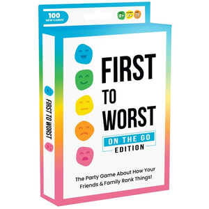Dyce Board & Card Games First to Worst Tuckbox
