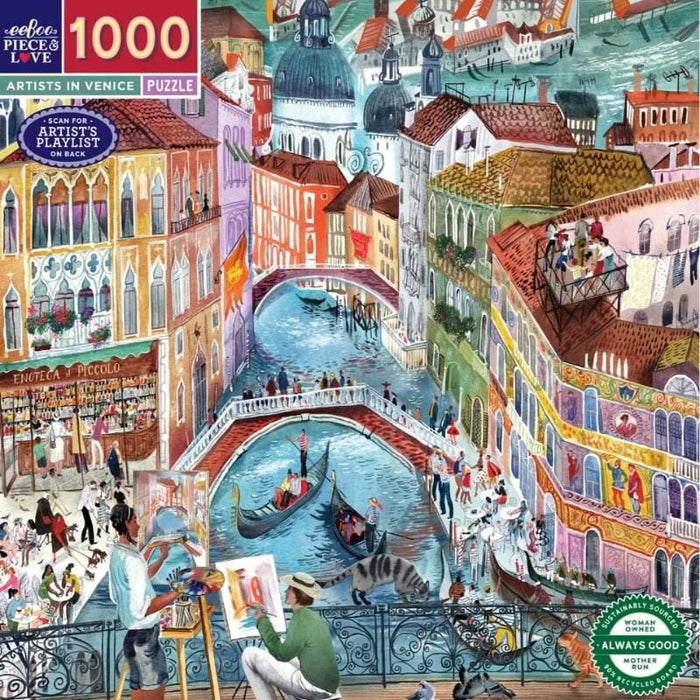 Artists in Venice (1000pc) Eeboo