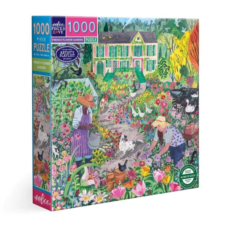 Eeboo Jigsaws French Flower Garden (1000pc) Eeboo