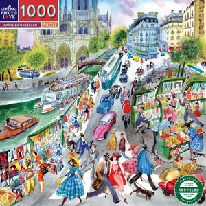 Eeboo Jigsaws Paris Bookseller (1000pc) Eeboo