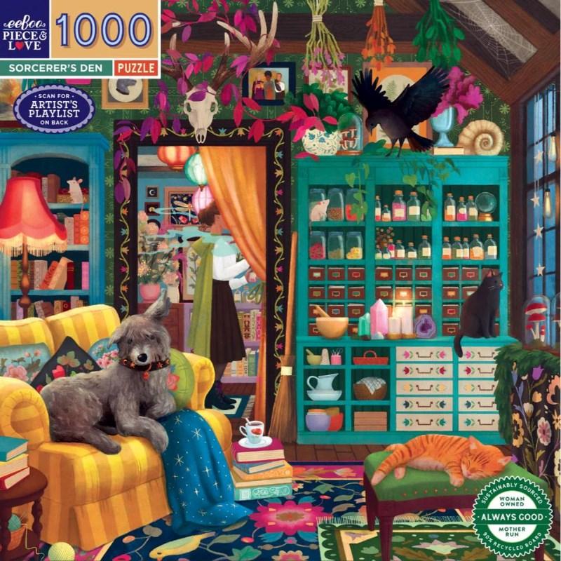 Eeboo Jigsaws Sorcerer's Den (1000pc) Eeboo