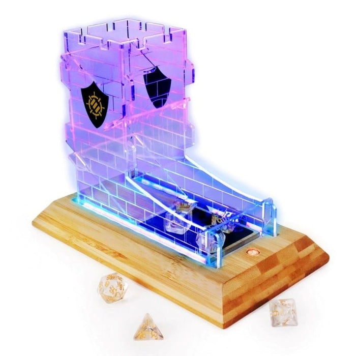 Enhance Tabletop - LED Dice Tower and 7pc Clear Dice Set