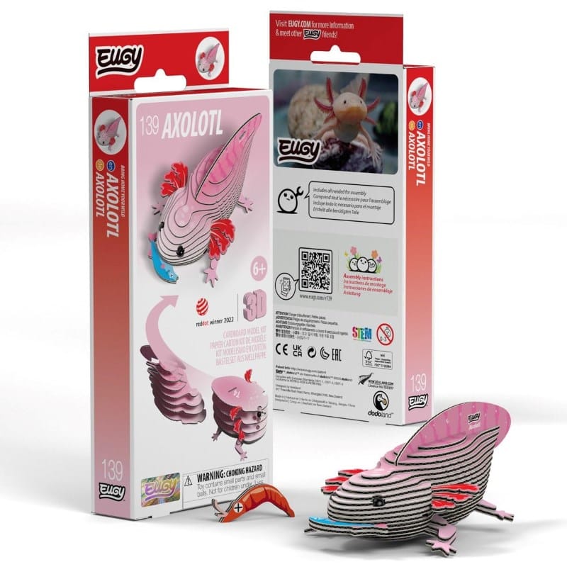 Eugy Construction Puzzles Eugy - 3D Model - Axolotl (139)