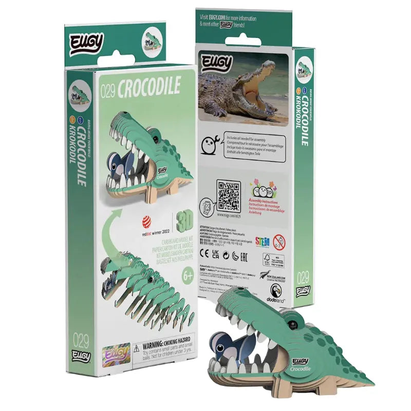 Eugy Construction Puzzles Eugy - 3D Model - Crocodile (029)