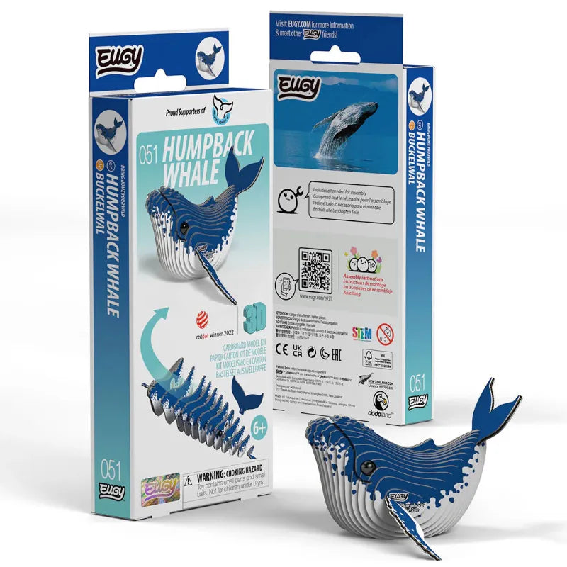 Eugy Construction Puzzles Eugy - 3D Model - Humpback Whale (051)