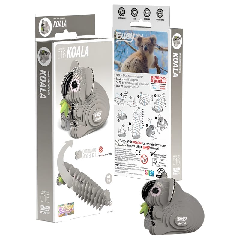 Eugy Construction Puzzles Eugy - 3D Model - Koala (016)