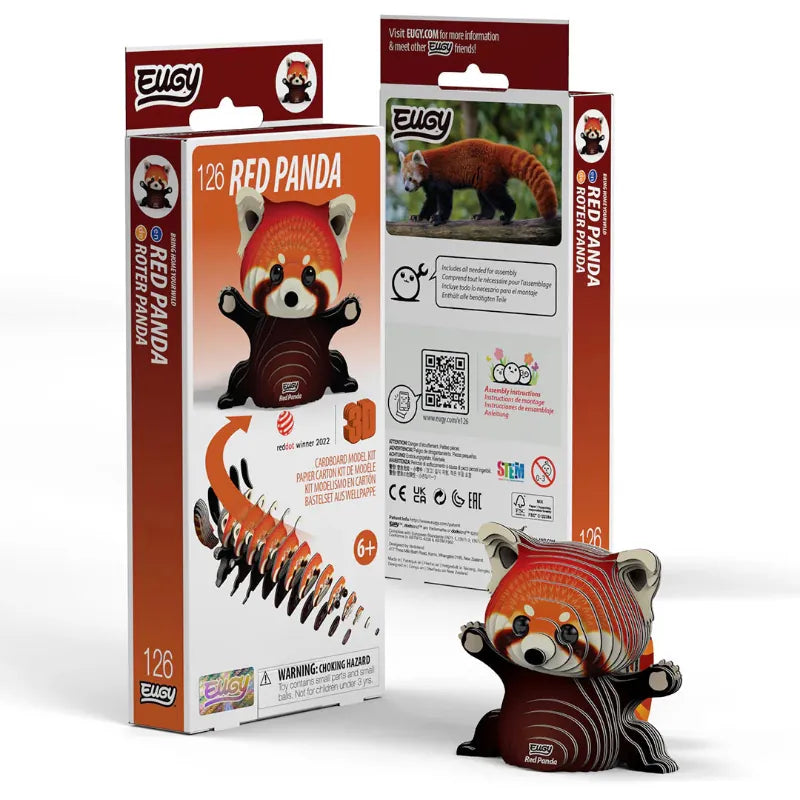 Eugy Construction Puzzles Eugy - 3D Model - Red Panda (126)