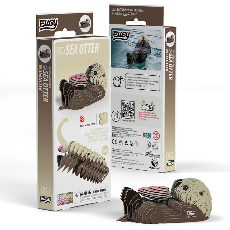 Eugy Construction Puzzles Eugy - 3D Model - Sea Otter (060)