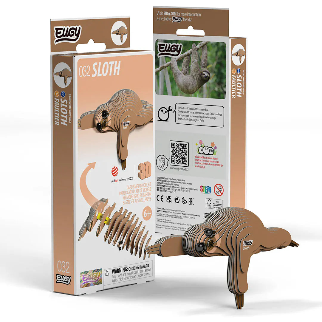 Eugy Construction Puzzles Eugy - 3D Model - Sloth (032)