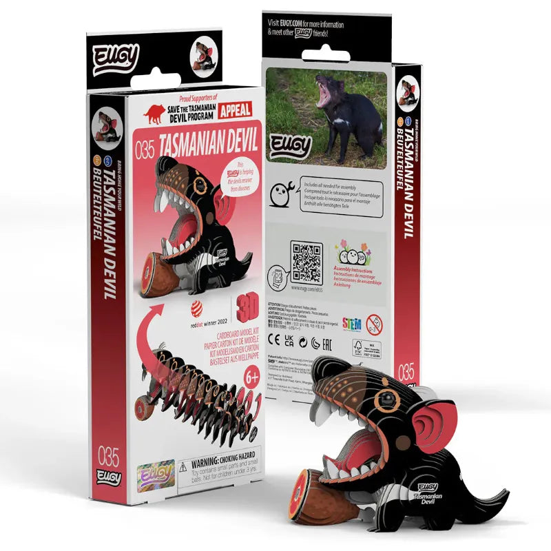 Eugy Construction Puzzles Eugy - 3D Model - Tasmanian Devil (035)