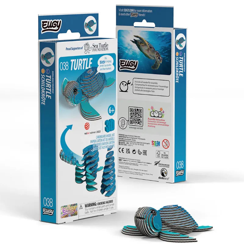 Eugy Construction Puzzles Eugy - 3D Model - Turtle (038)