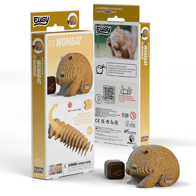 Eugy Construction Puzzles Eugy - 3D Model - Wombat (078)
