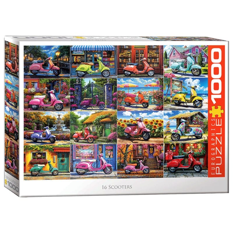 Eurographics Jigsaws 16 Scooters (1000pc) Eurographics