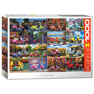 Eurographics Jigsaws 16 Scooters (1000pc) Eurographics