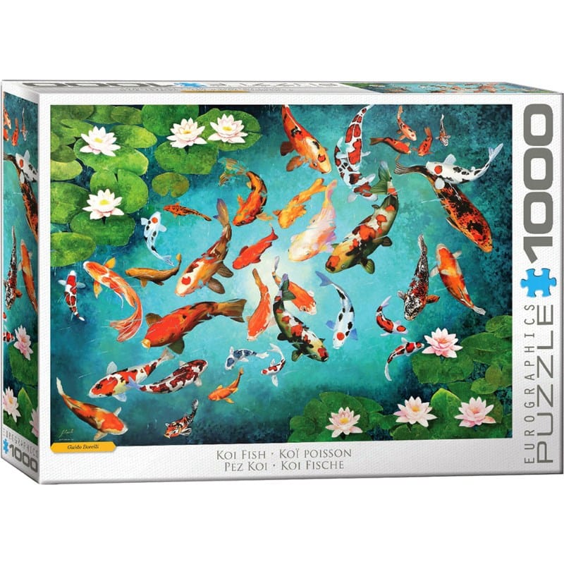 Eurographics Jigsaws Colourful Koi Fish (1000pc) Eurographics