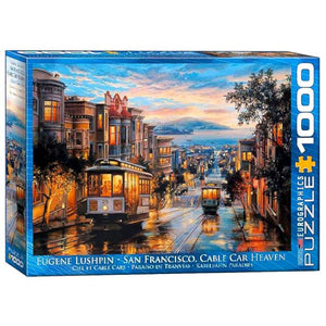 Eurographics Jigsaws Eugene Lushpin - Cable Car Heaven (1000pc) Eurographics