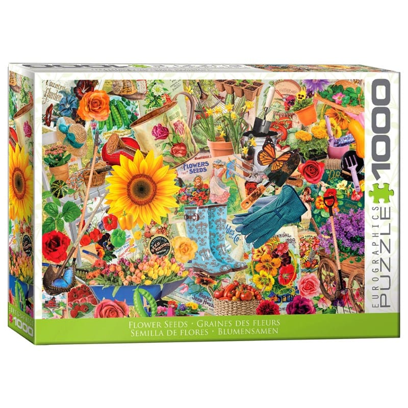 Eurographics Jigsaws Flower Seeds (1000pc) Eurographics