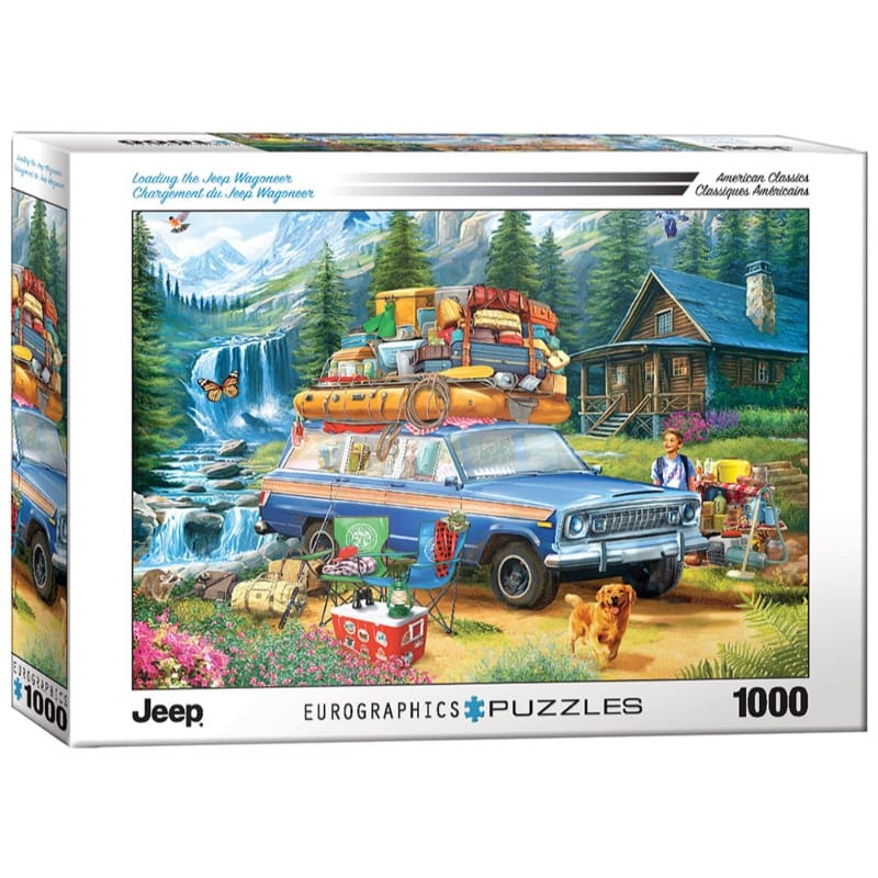 Eurographics Jigsaws Loading the Jeep Wagoneer (1000pc) Eurographics