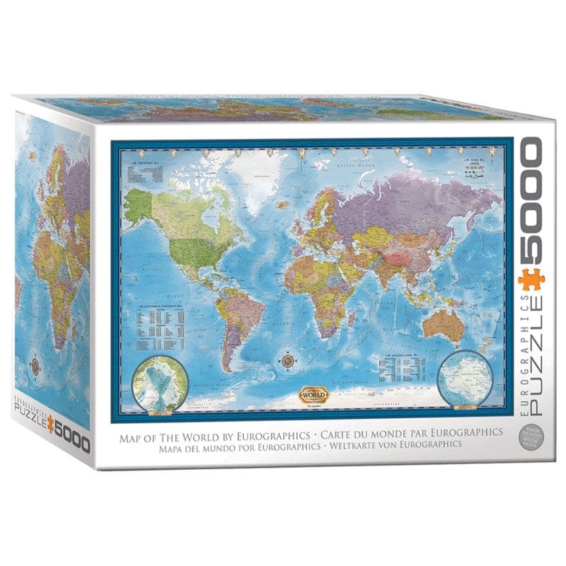 Eurographics Jigsaws Map Of The World (5000pc) Eurographics