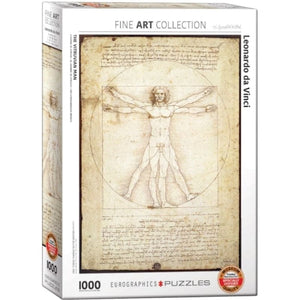 Eurographics Jigsaws Vitruvian Man - Da Vinci (1000pc) Eurographics