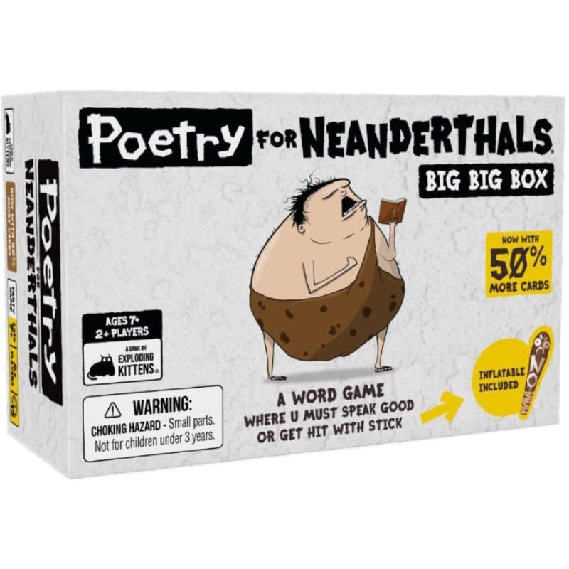 Exploding Kittens Board & Card Games Poetry for Neanderthals Big Box (Q3 2024 Release)