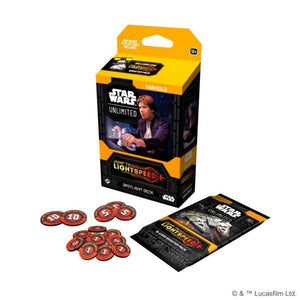 Fantasy Flight Games Trading Card Games Star Wars Unlimited TCG - Jump to Lightspeed - Spotlight Deck - Han Solo (14/03/2025 Release)