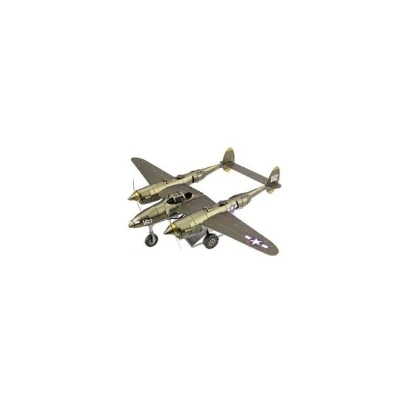 Fascinations Construction Puzzles Metal Earth Iconx - P-38 Lightning