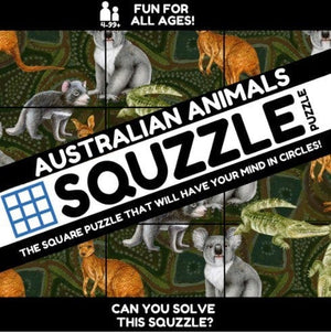 Fun Squared Games Logic Puzzles Squzzle - Aus Animals