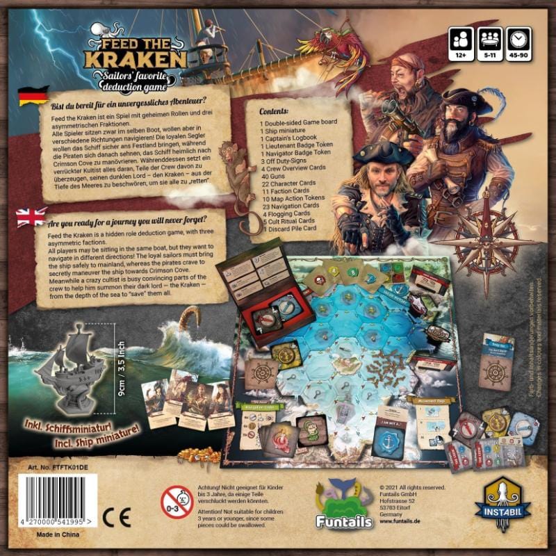Funtails Board & Card Games Feed the Kraken - Board Game