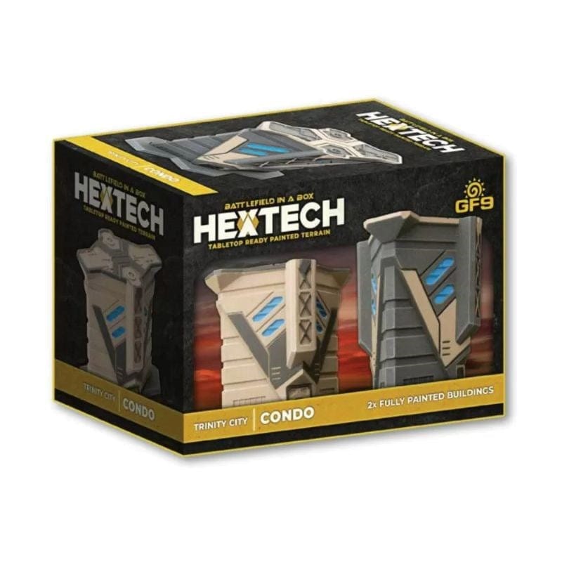 Gale Force Nine Miniatures Hextech Terrain - Trinity City - Condo (2) (July 2023 release)