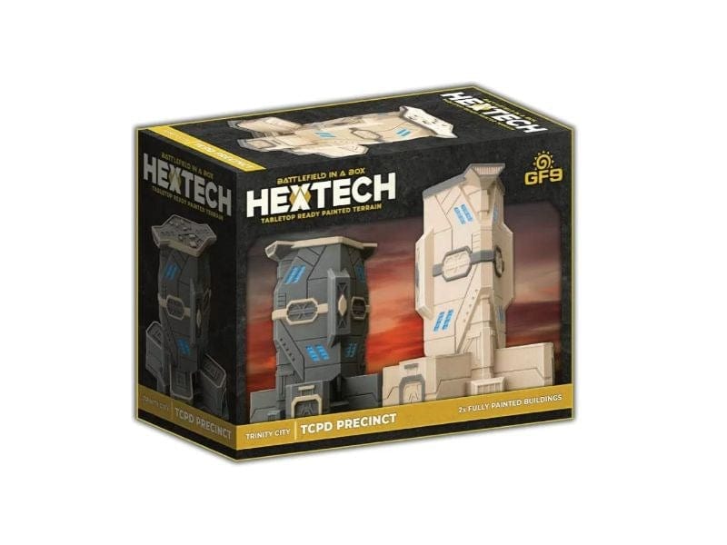 Gale Force Nine Miniatures Hextech Terrain - Trinity City - TCPD Precinct (2) (July 2023 release)