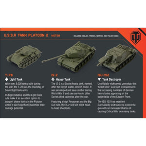 Gale Force Nine Miniatures World Of Tanks Miniatures Game - U.S.S.R. Tank Platoon (T-70, IS-2, ISU-152)