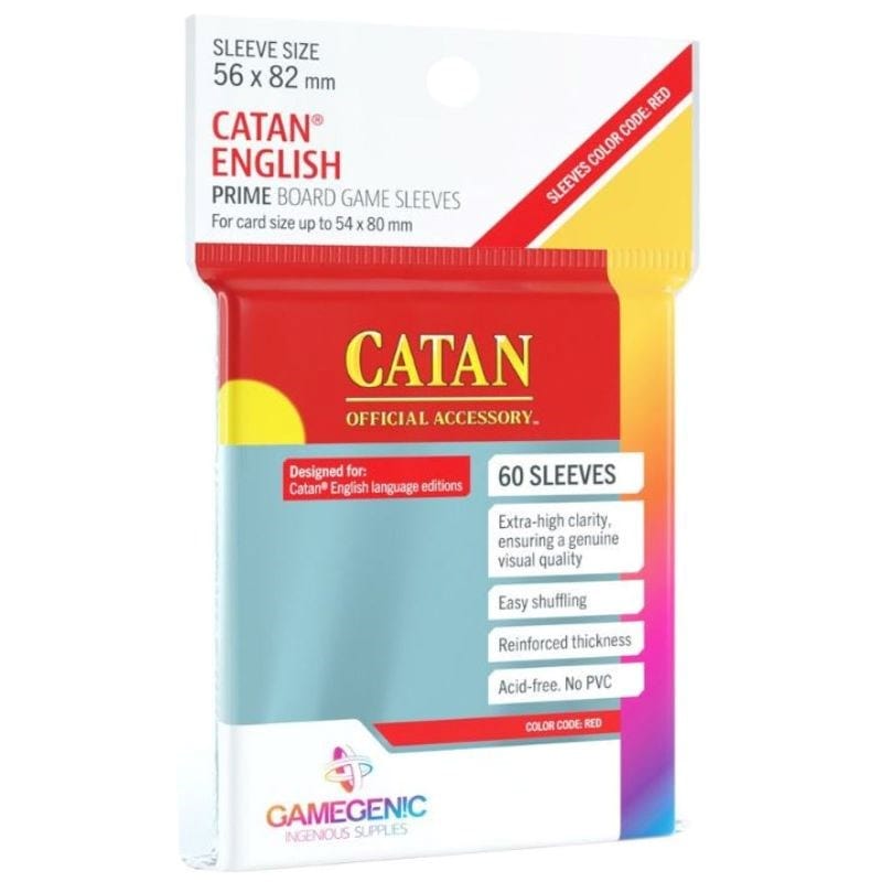 Gamegenic Board & Card Games Card Sleeves - Gamegenic Prime Board Game Sleeves - Catan (50) (56mm x 82mm)